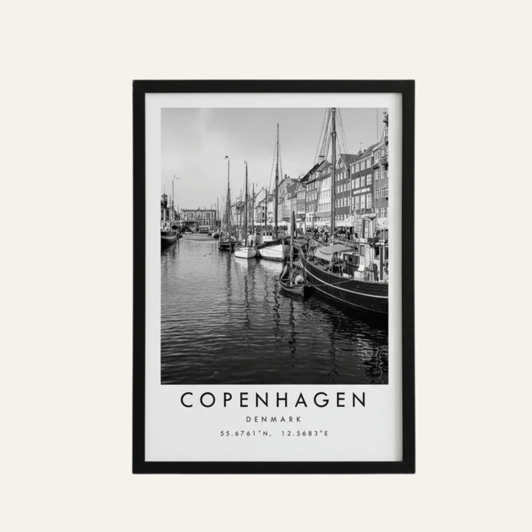 Affiche de Voyage modèle Copenhague