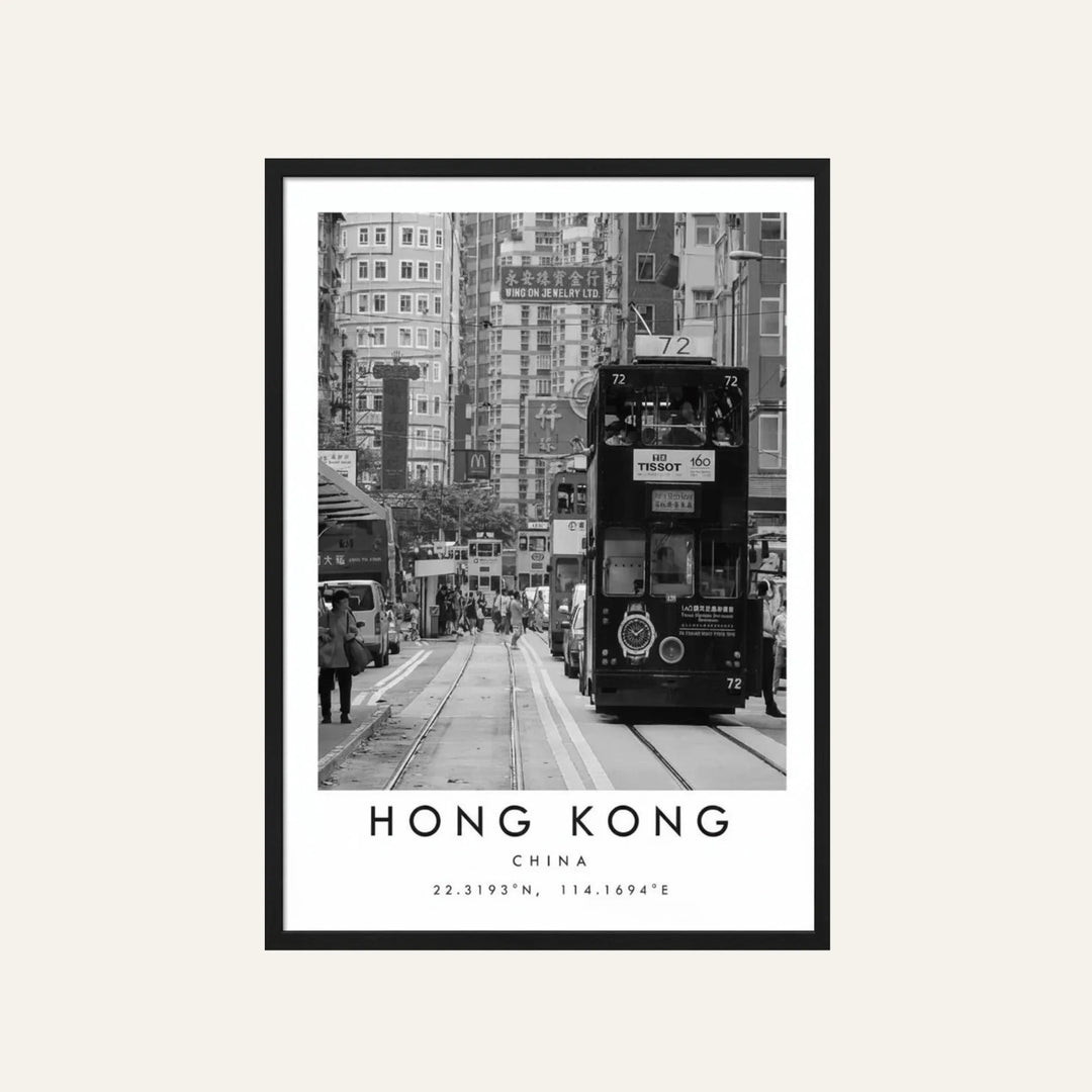 Affiche de Voyage modèle Hong Kong