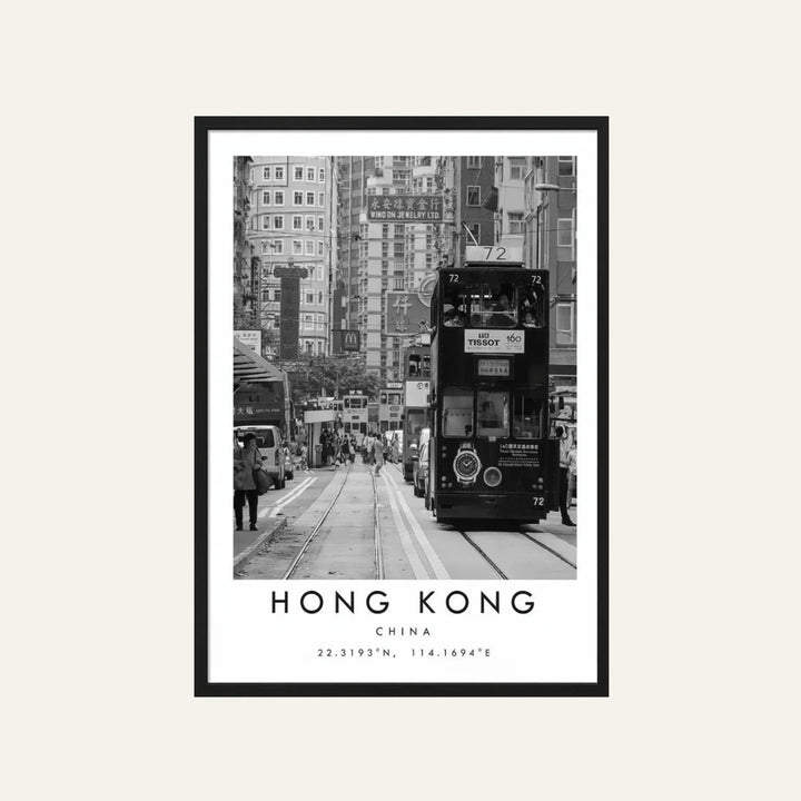 Affiche de Voyage modèle Hong Kong