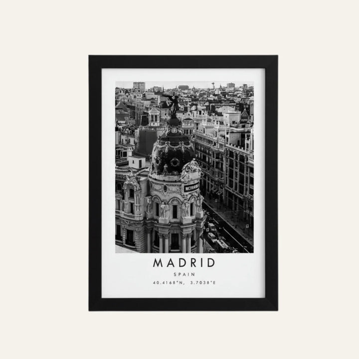 Affiche de Voyage modèle Madrid