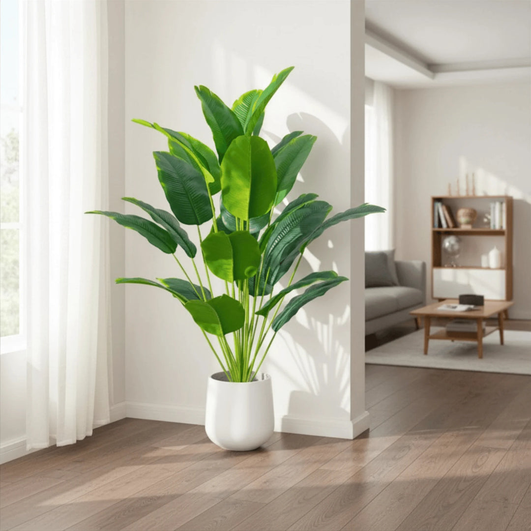 Bananier Artificiel en situation dans une décoration intérieure