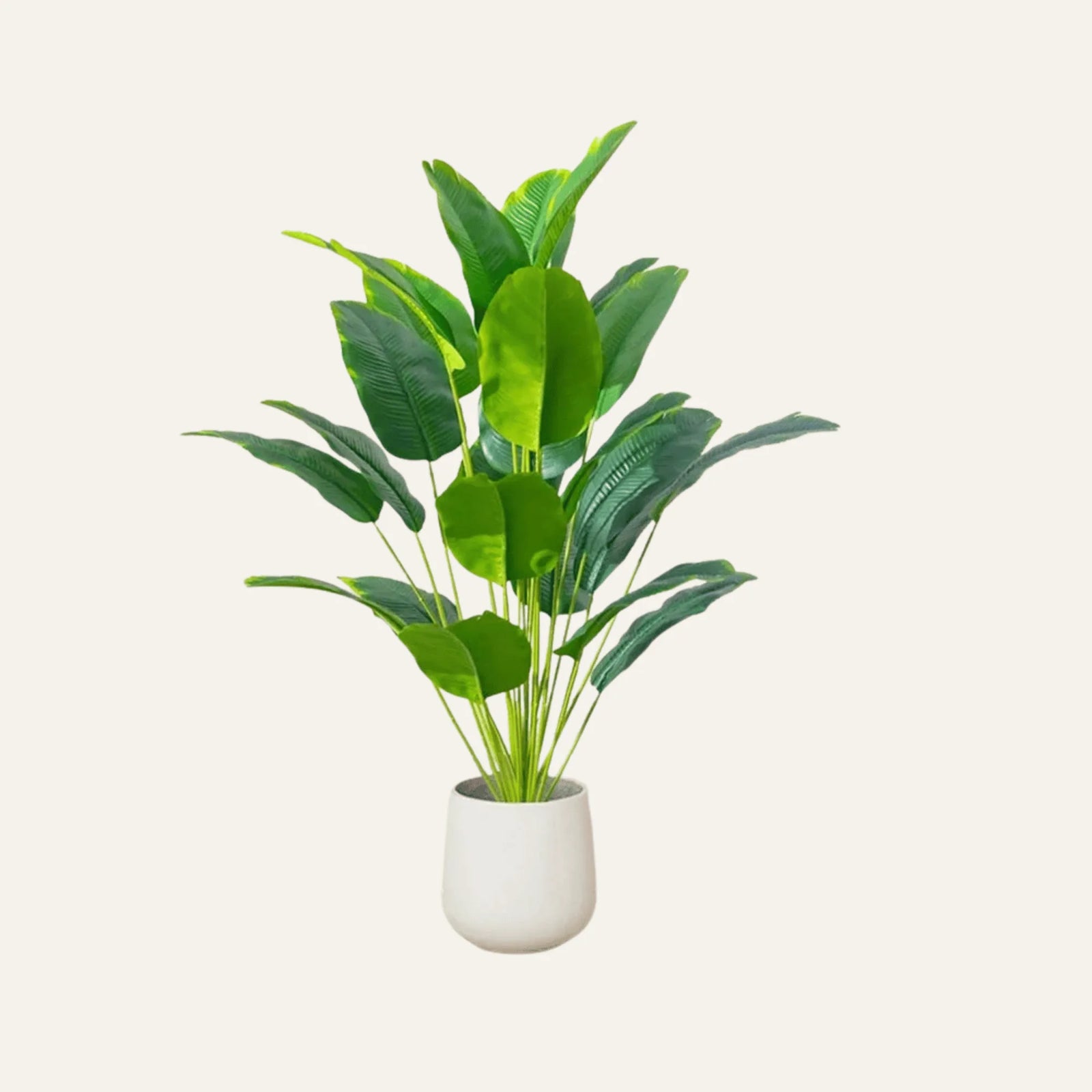 Vue produit de bananier artificiel pour décoration intérieure