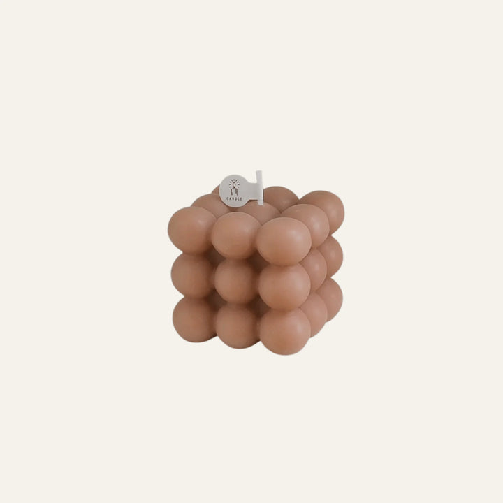 Bougie Bulle marron