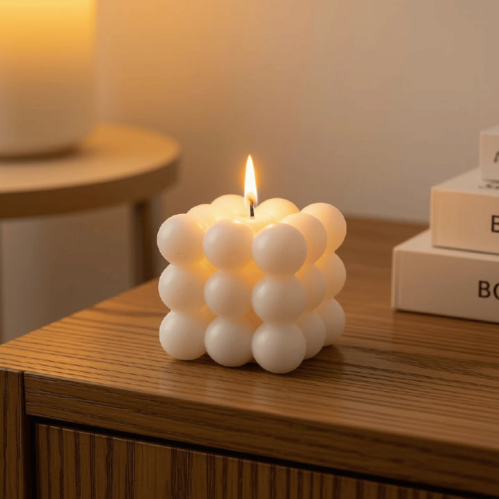 Bougie Bulle en situation dans une décoration intérieure