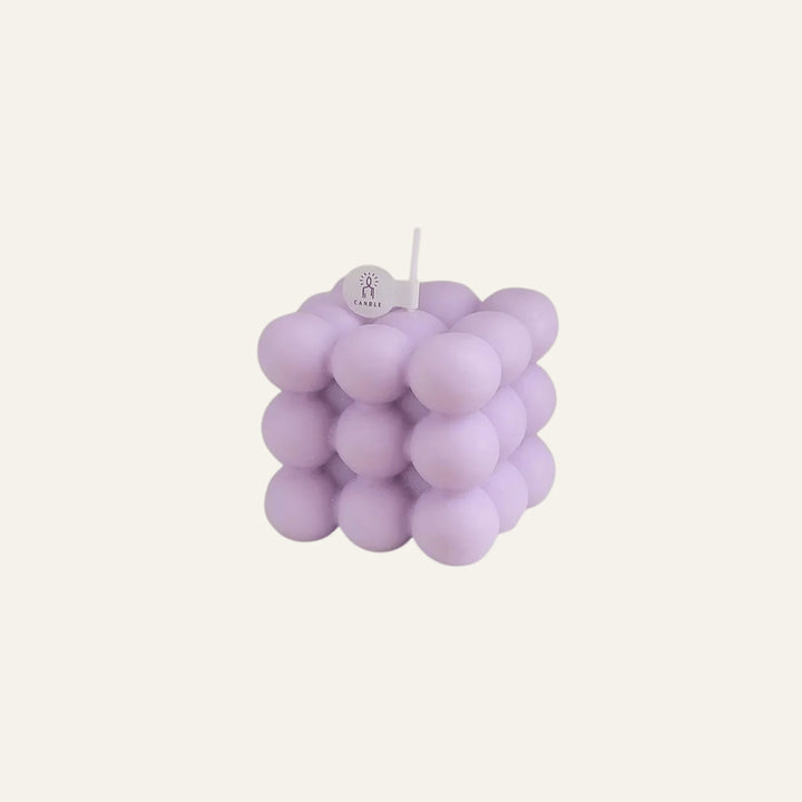 Bougie Bulle violette