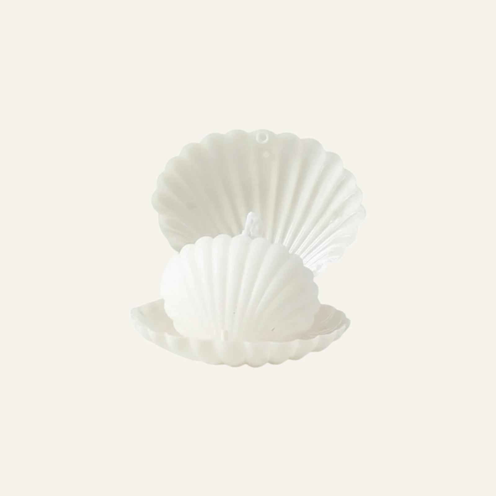 Bougie Coquillage blanc