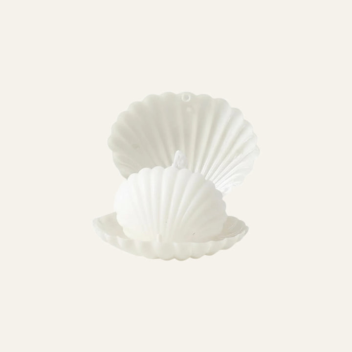 Bougie Coquillage blanc