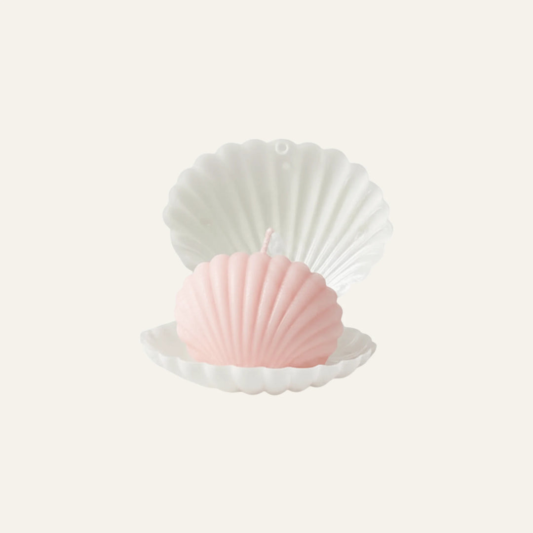 Bougie Coquillage rose