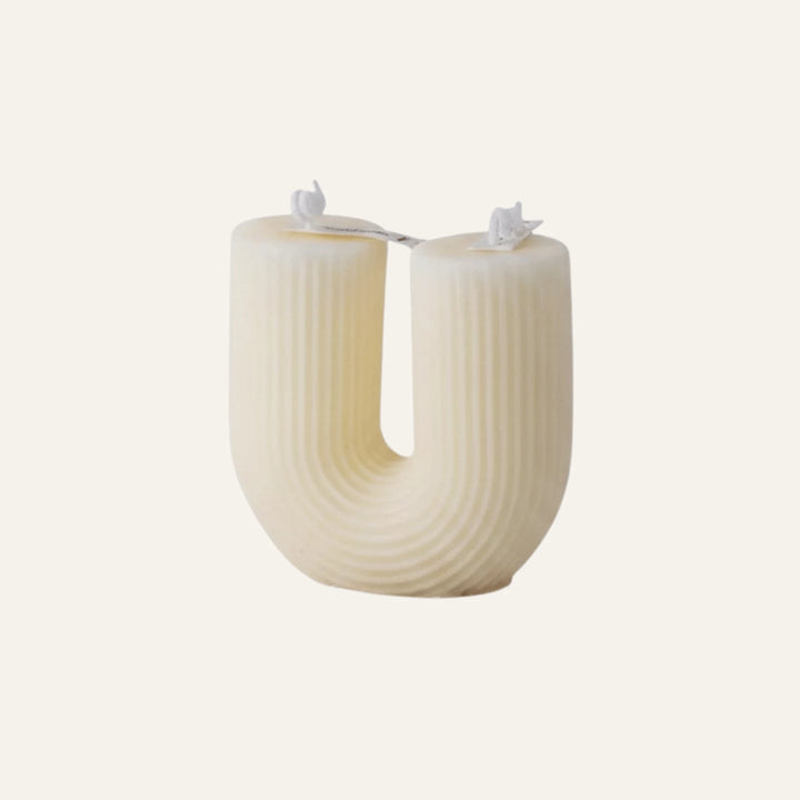 Bougie Design crème