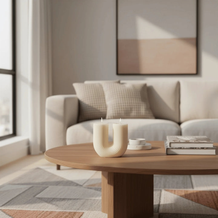 Bougie Design en situation dans une décoration intérieure