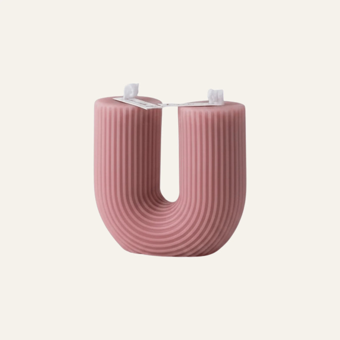 Bougie Design rose
