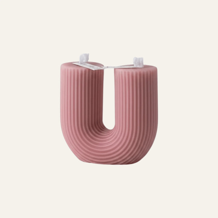 Bougie Design rose