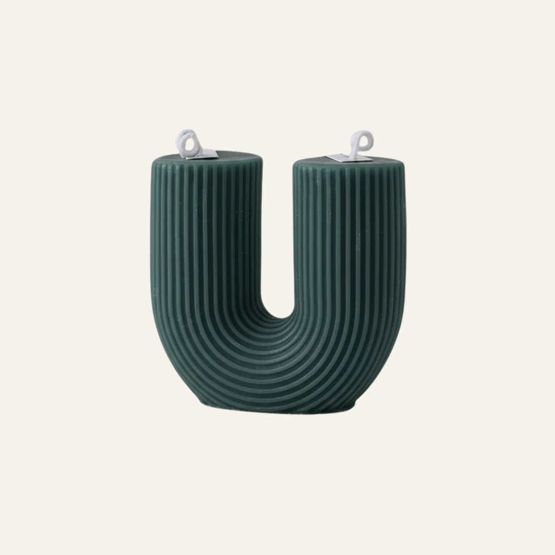 Bougie Design vert
