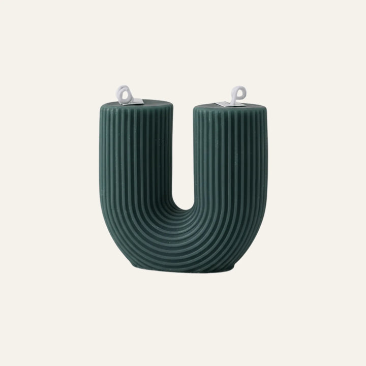 Bougie Design vert