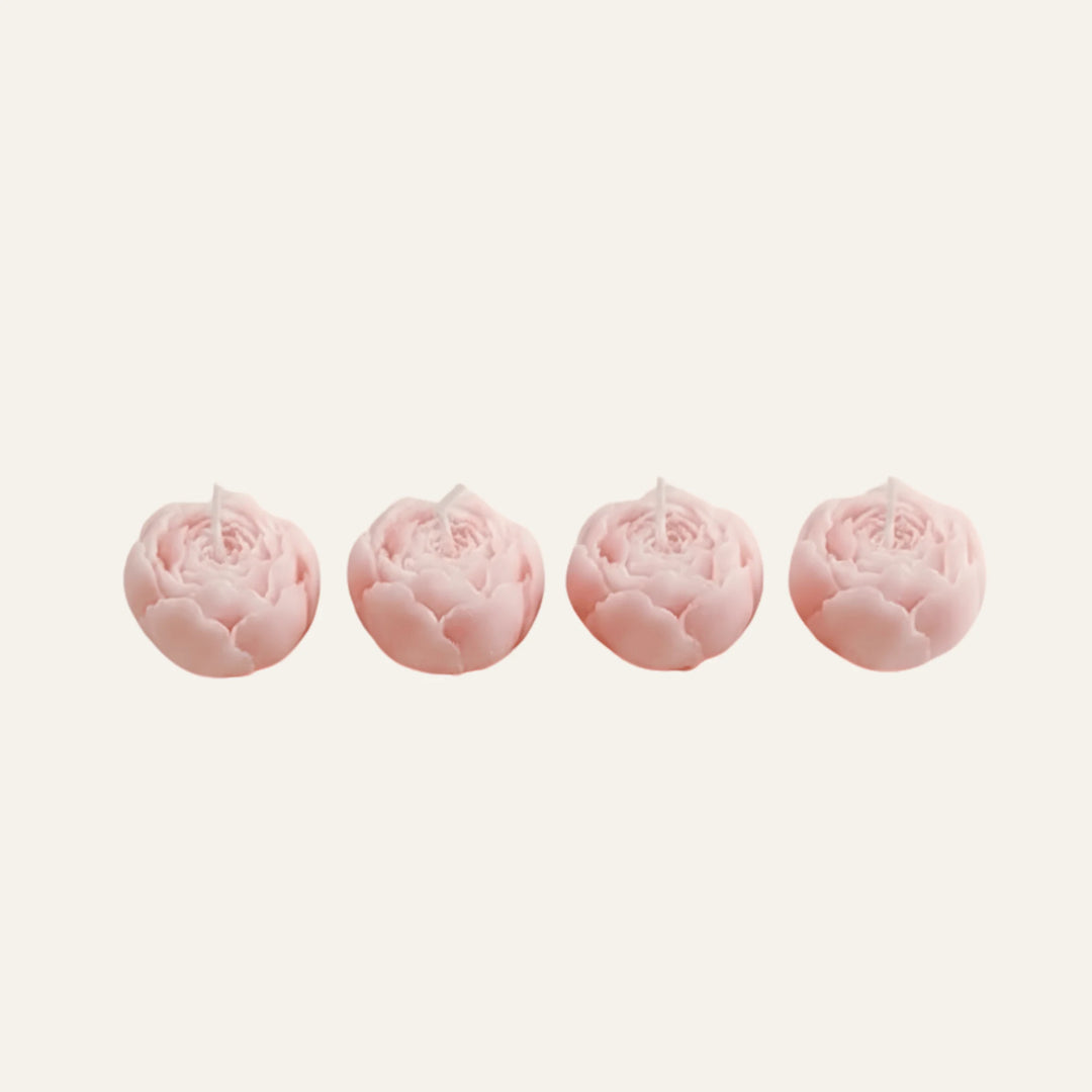 Bougie Fleur rose