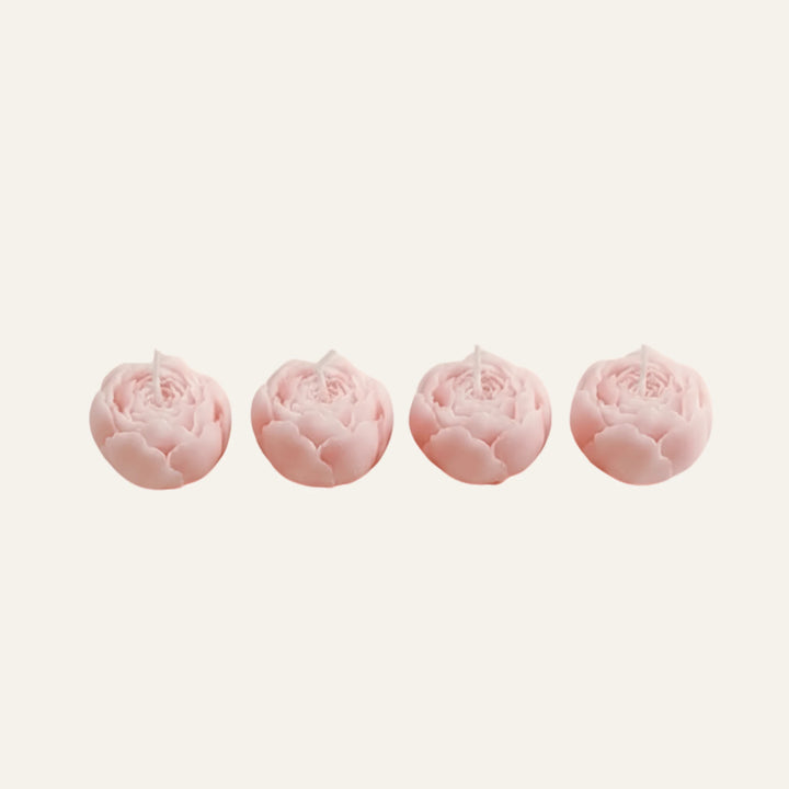 Bougie Fleur rose