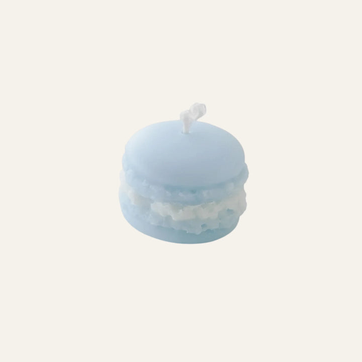 Bougie Macaron bleue