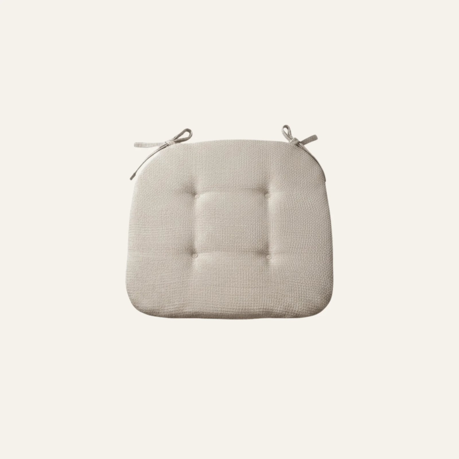 Coussin de Chaise Carré carré crème