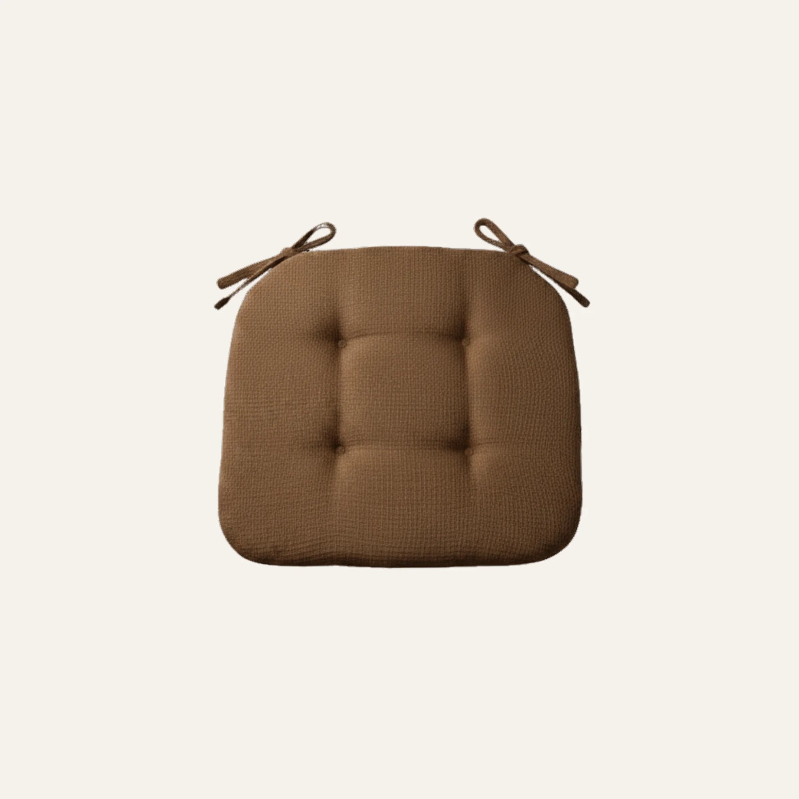 Coussin de Chaise Carré carré marron