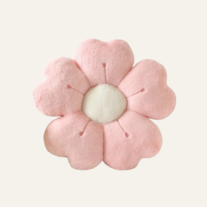 Coussin Fleur rose