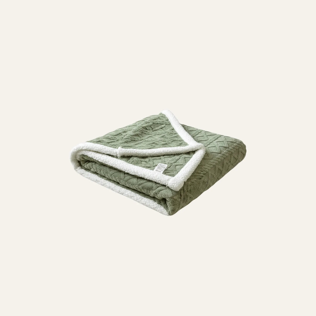 Couverture Chaude verte