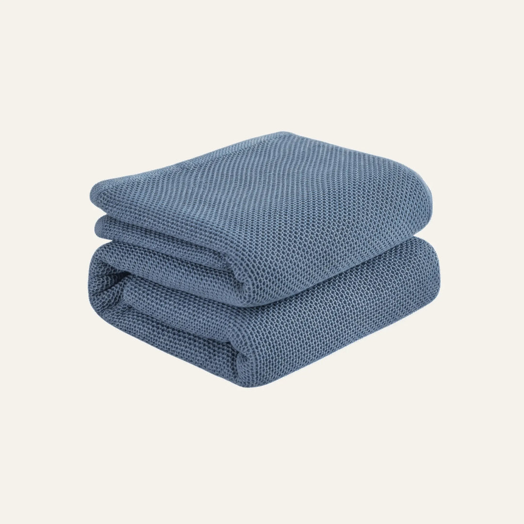 Couverture en Coton bleue