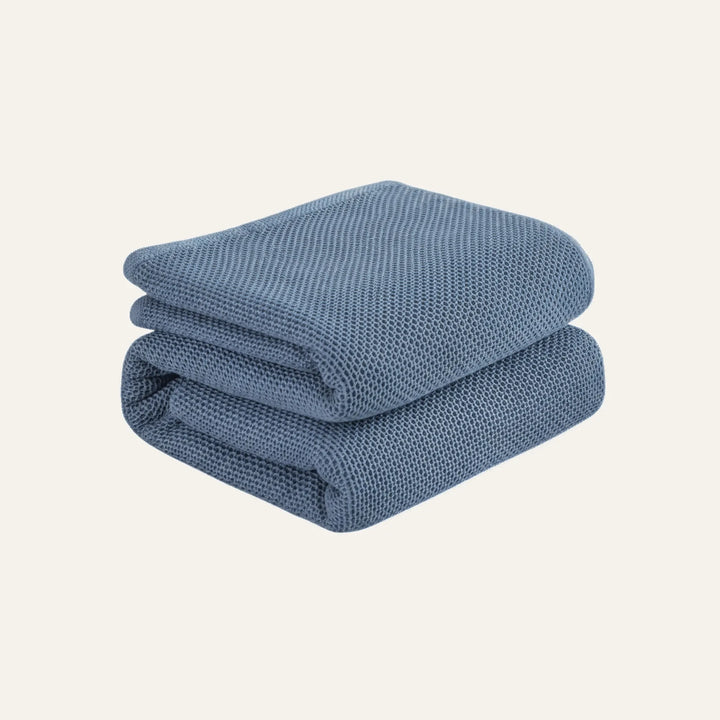 Couverture en Coton bleue