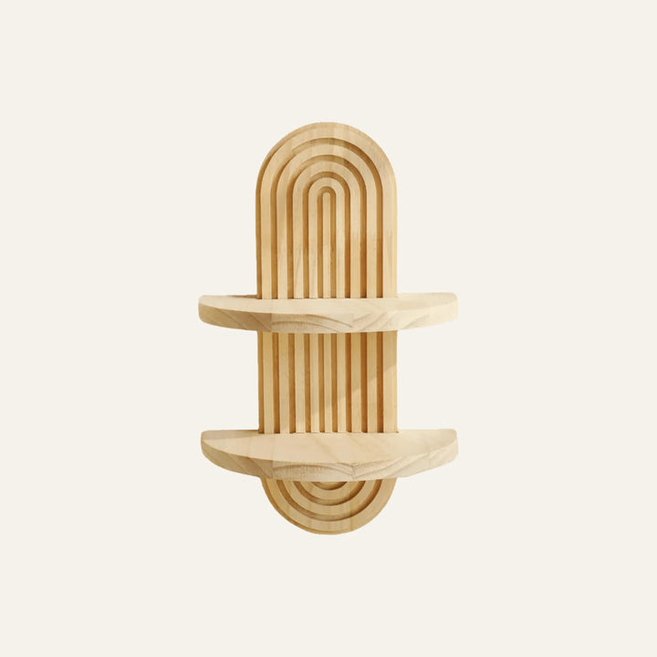 Étagère Murale en Bois Massif vue produit pour rangement mural