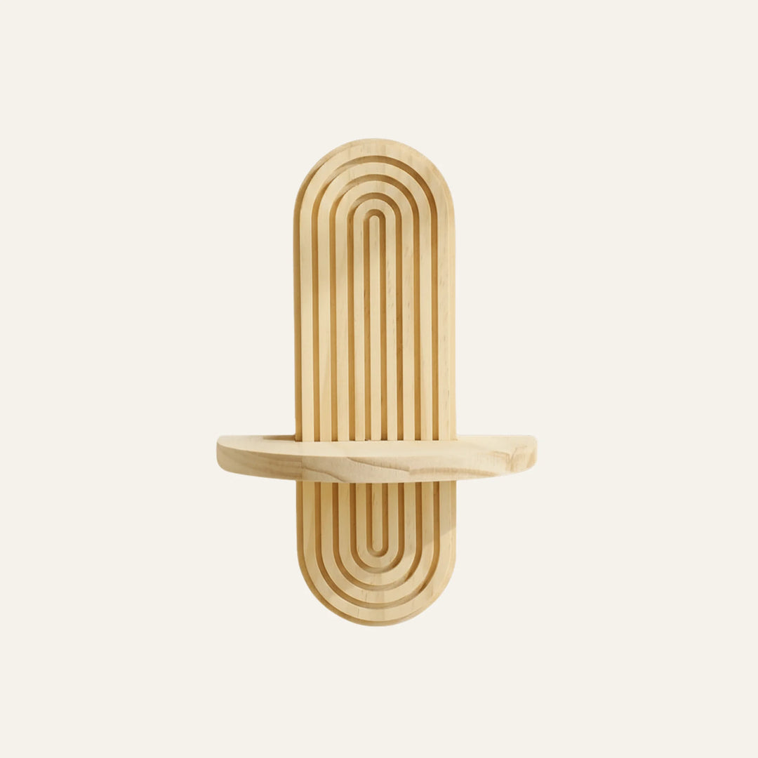 Étagère Murale en Bois Massif vue produit pour rangement mural
