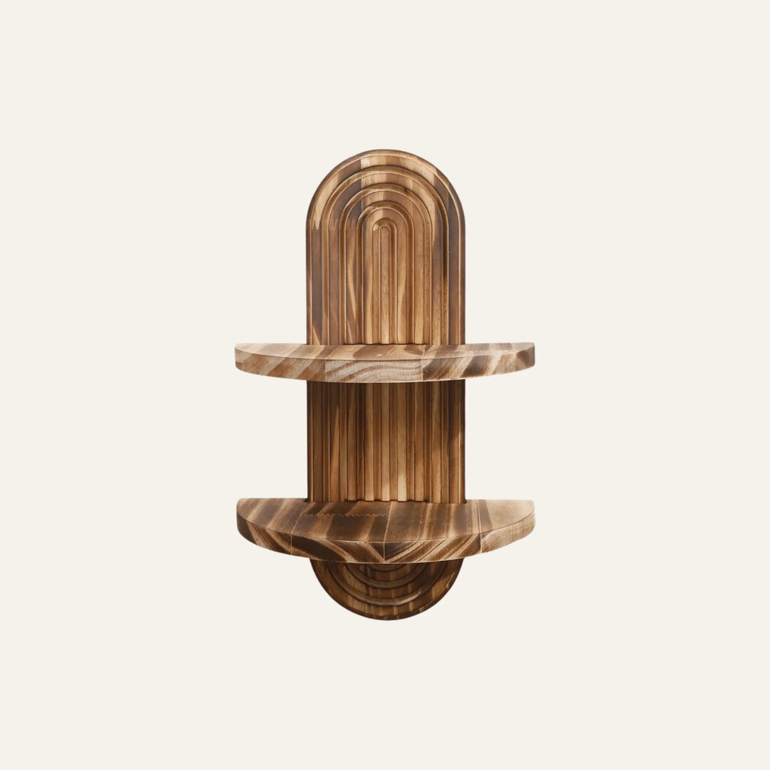 Étagère Murale en Bois Massif vue produit pour rangement mural