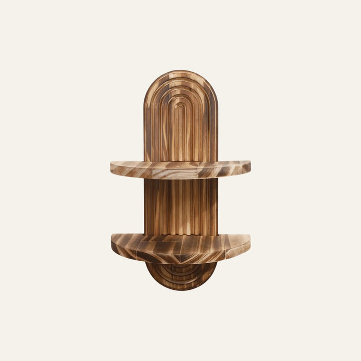Étagère Murale en Bois Massif vue produit pour rangement mural