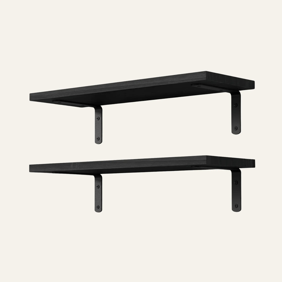 Étagère Murale Noire vue produit pour rangement mural