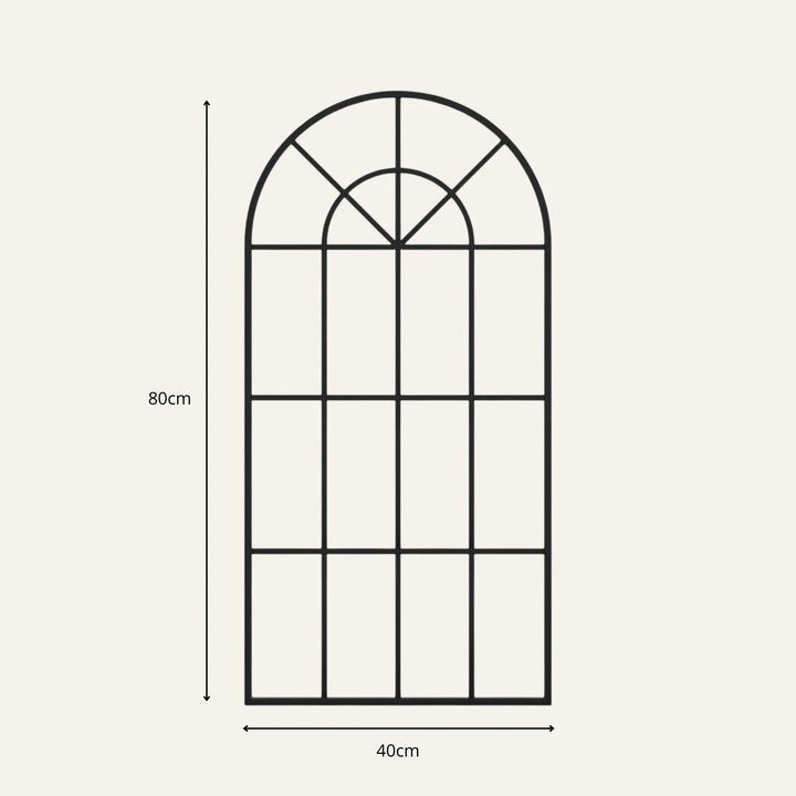 Dimensions de grand miroir mural