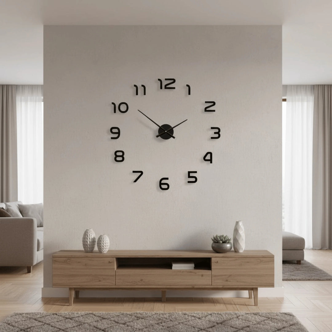 Grande Horloge Murale en situation sur un mur intérieur