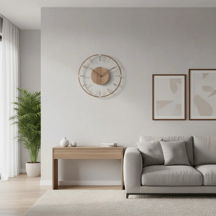 Horloge Murale Design en situation sur un mur intérieur