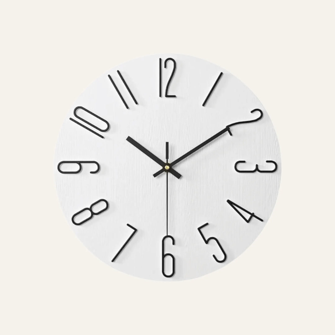 Horloge Murale de Salon blanche
