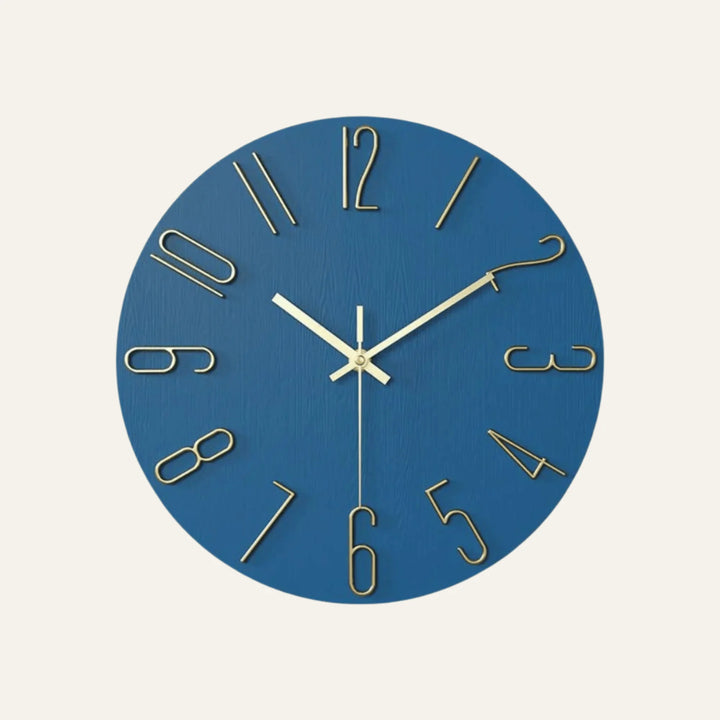 Horloge Murale de Salon bleue