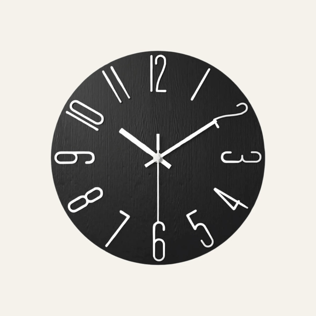 Horloge Murale de Salon noire