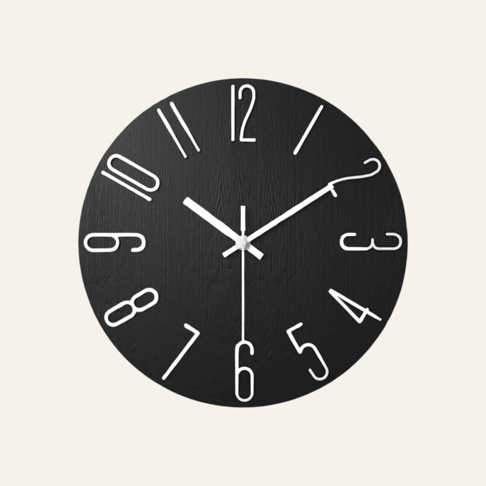 Horloge Murale de Salon noire