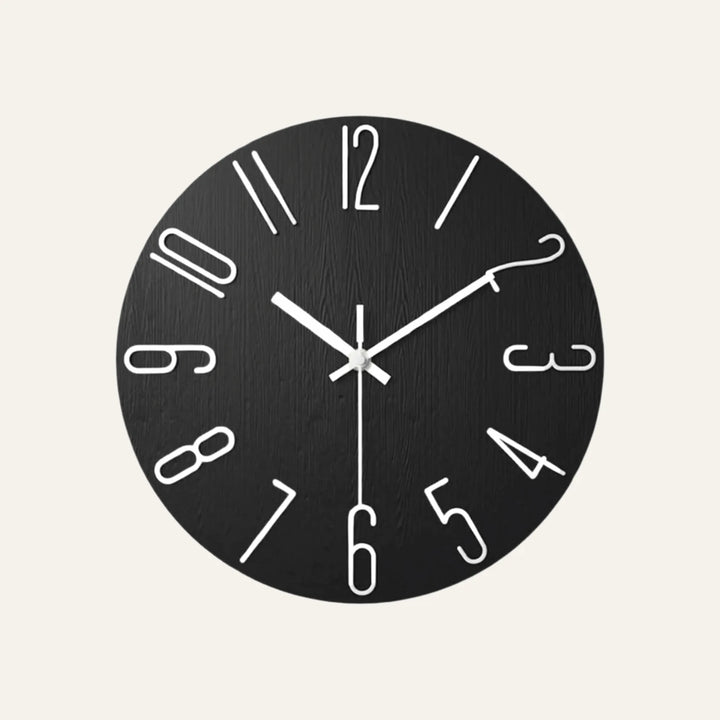 Horloge Murale de Salon noire