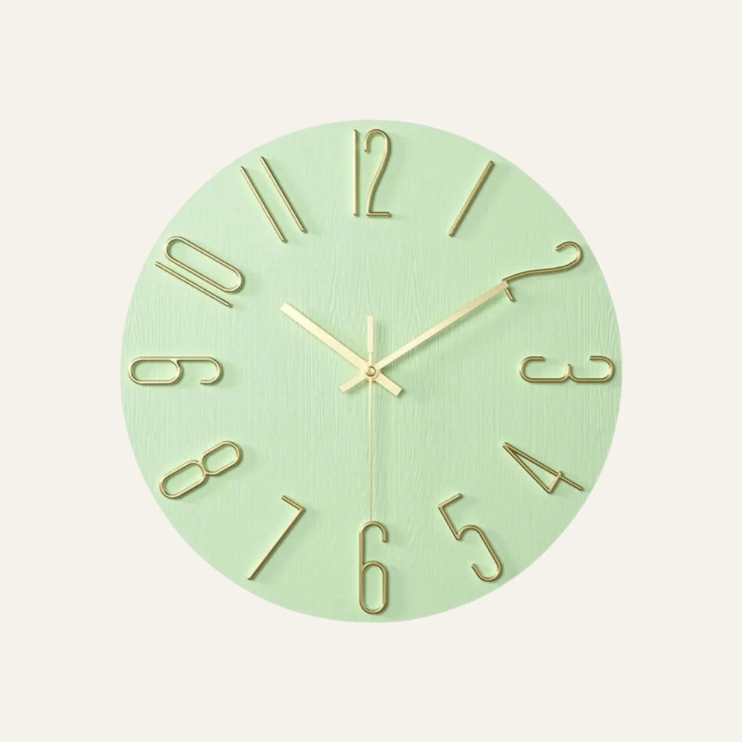 Horloge Murale de Salon verte