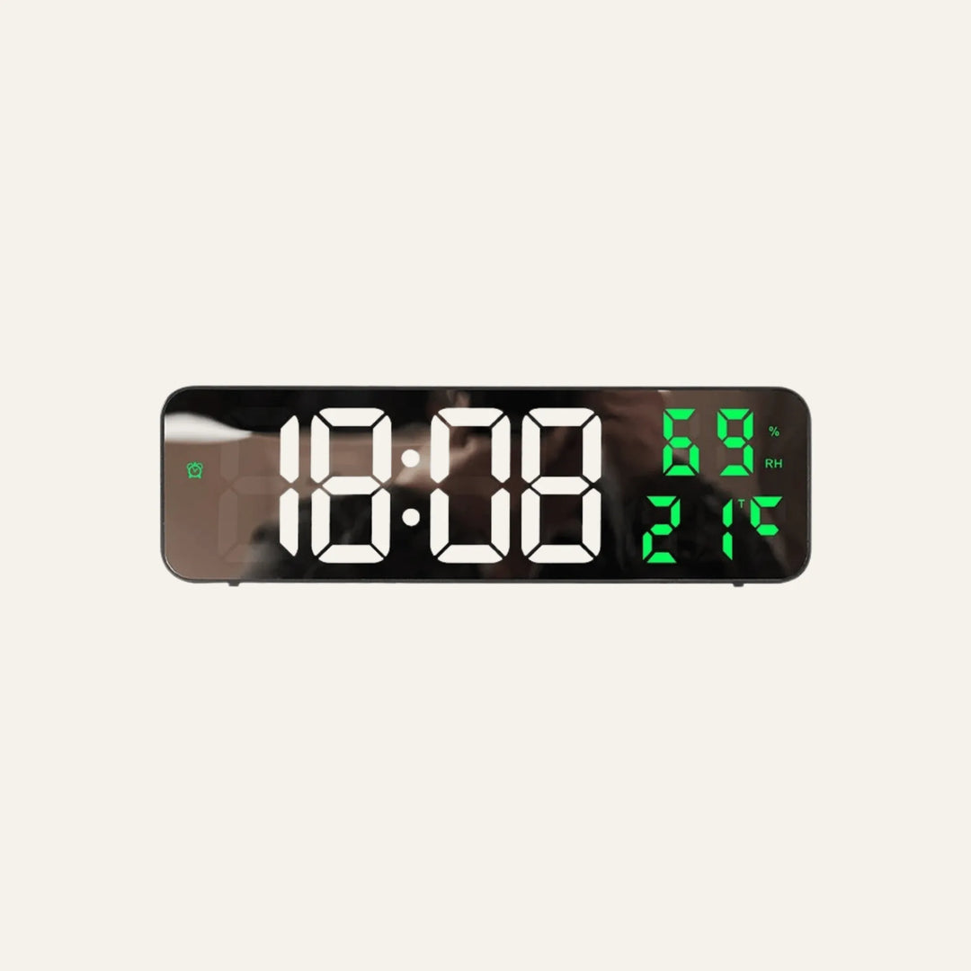 Horloge Numérique Murale verte