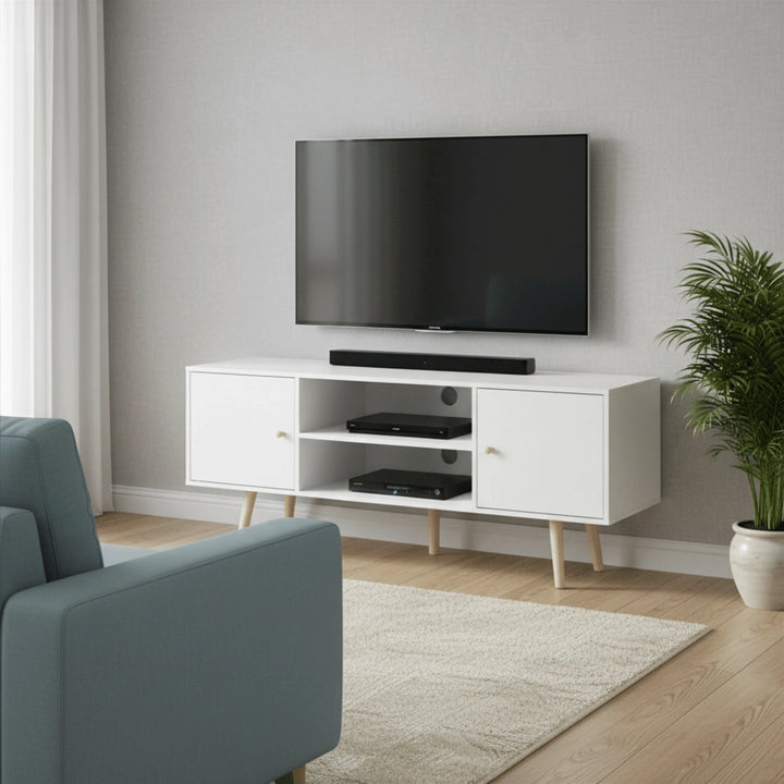 Meuble TV avec Rangement mis en scène dans un salon