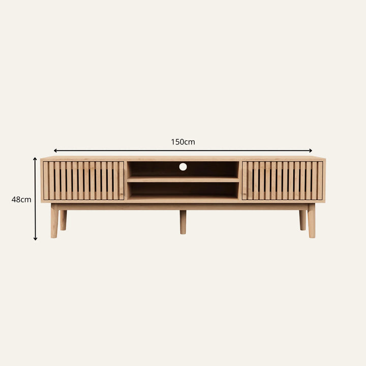 Dimensions de meuble tv en bois massif