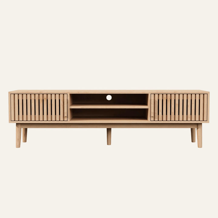 Meuble TV en Bois Massif vue produit pour le salon