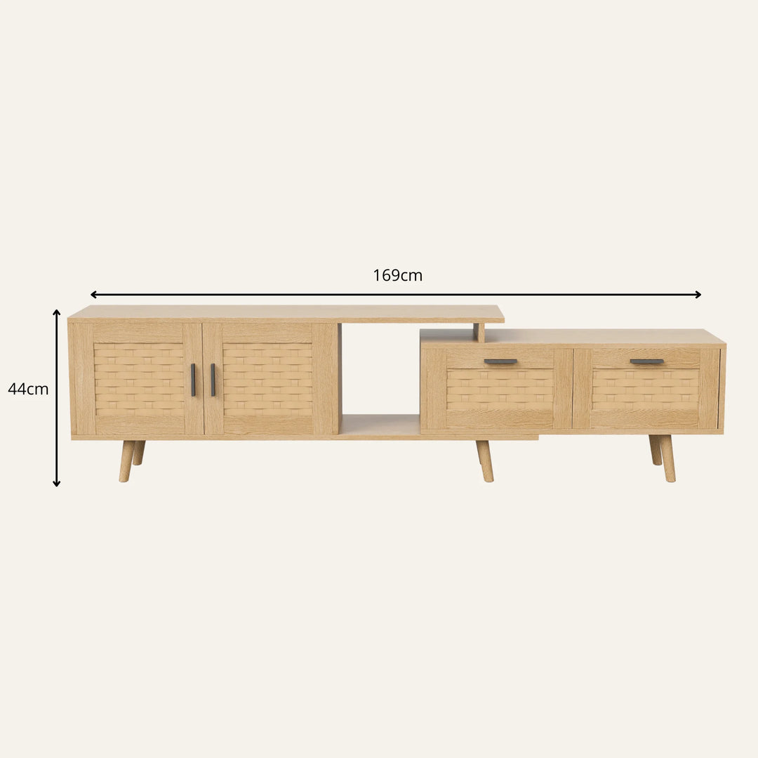 Dimensions de meuble tv en rotin