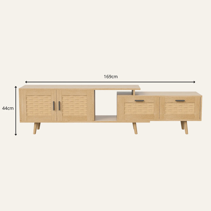 Dimensions de meuble tv en rotin