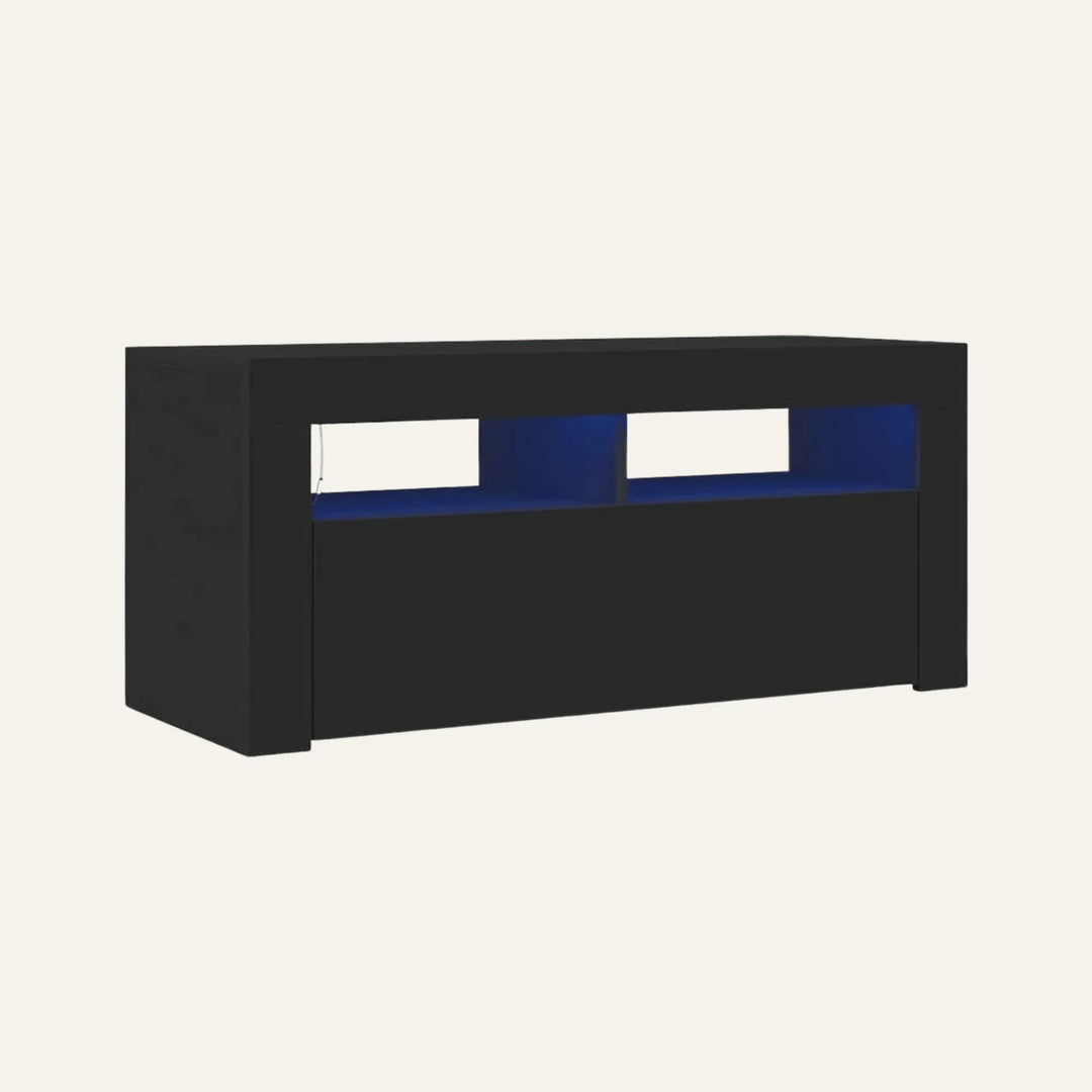 Meuble TV LED vue produit pour le salon
