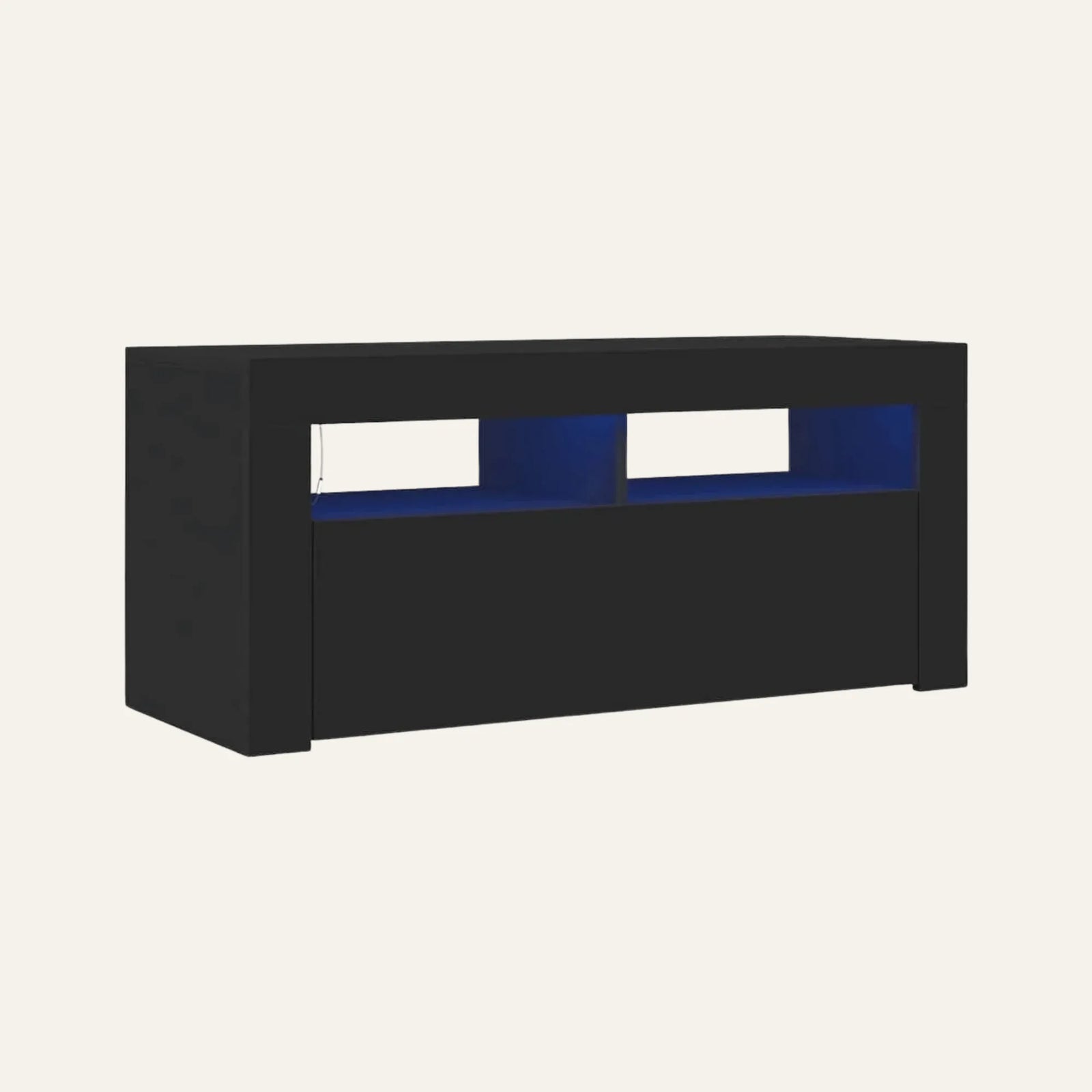 Meuble TV LED vue produit pour le salon