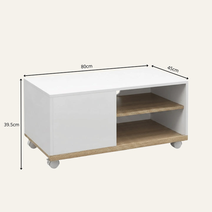 Dimensions de meuble tv sur roulettes